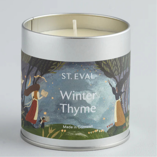 St Eval Winter Thyme, Scented Tin Candle