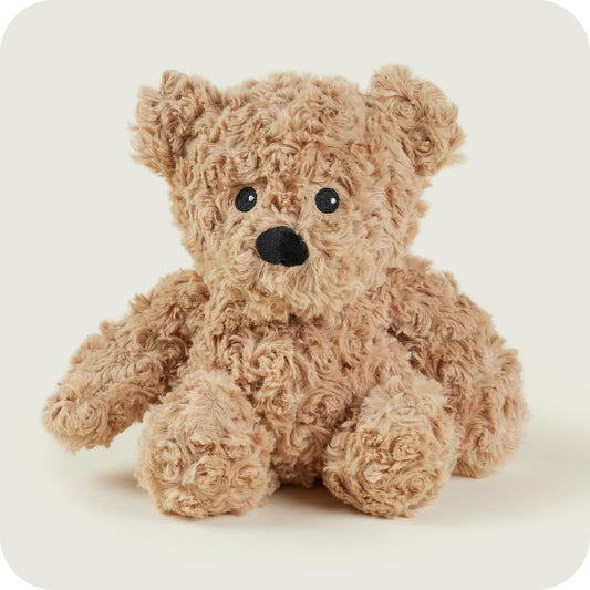 Warmies® Large 13" Brown Curly Bear - Fully Microwaveable With Relaxing Lavender Scent
