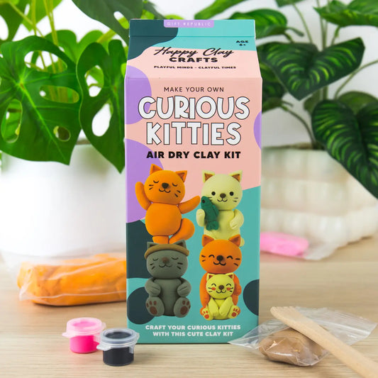 Curious Kitties - Cat Air Dry Clay Kit