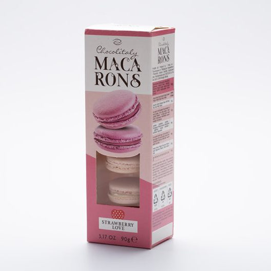 Chocolitaly Macarons - Strawberry Love 90g