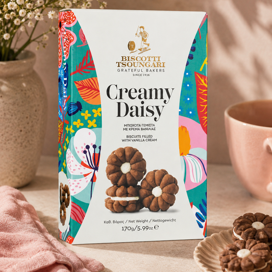 Cream Daisy Biscuits