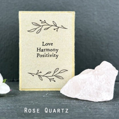 Crystal Matchbox-Rose Quartz - Love Harmony Positivity