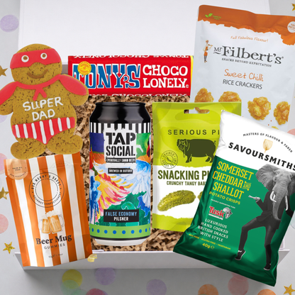 Dad’s Night In Gift Box – Beer, Snacks & Treats