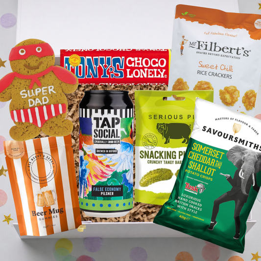 Dad’s Night In Gift Box – Beer, Snacks & Treats