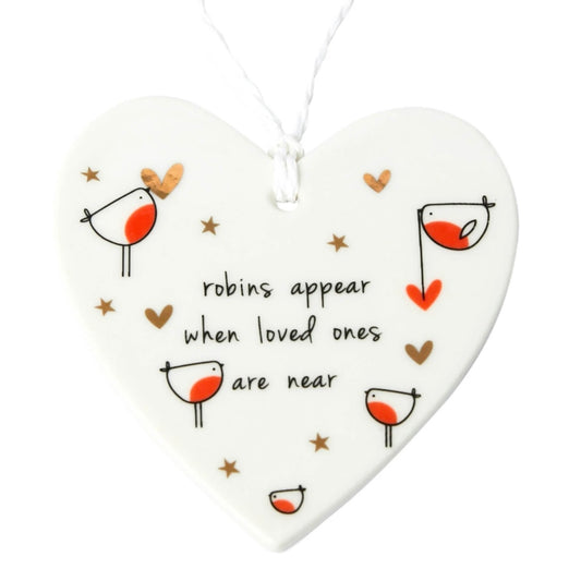 ‘Robins Appear When Loved Ones Are Near’ Hanging Sign