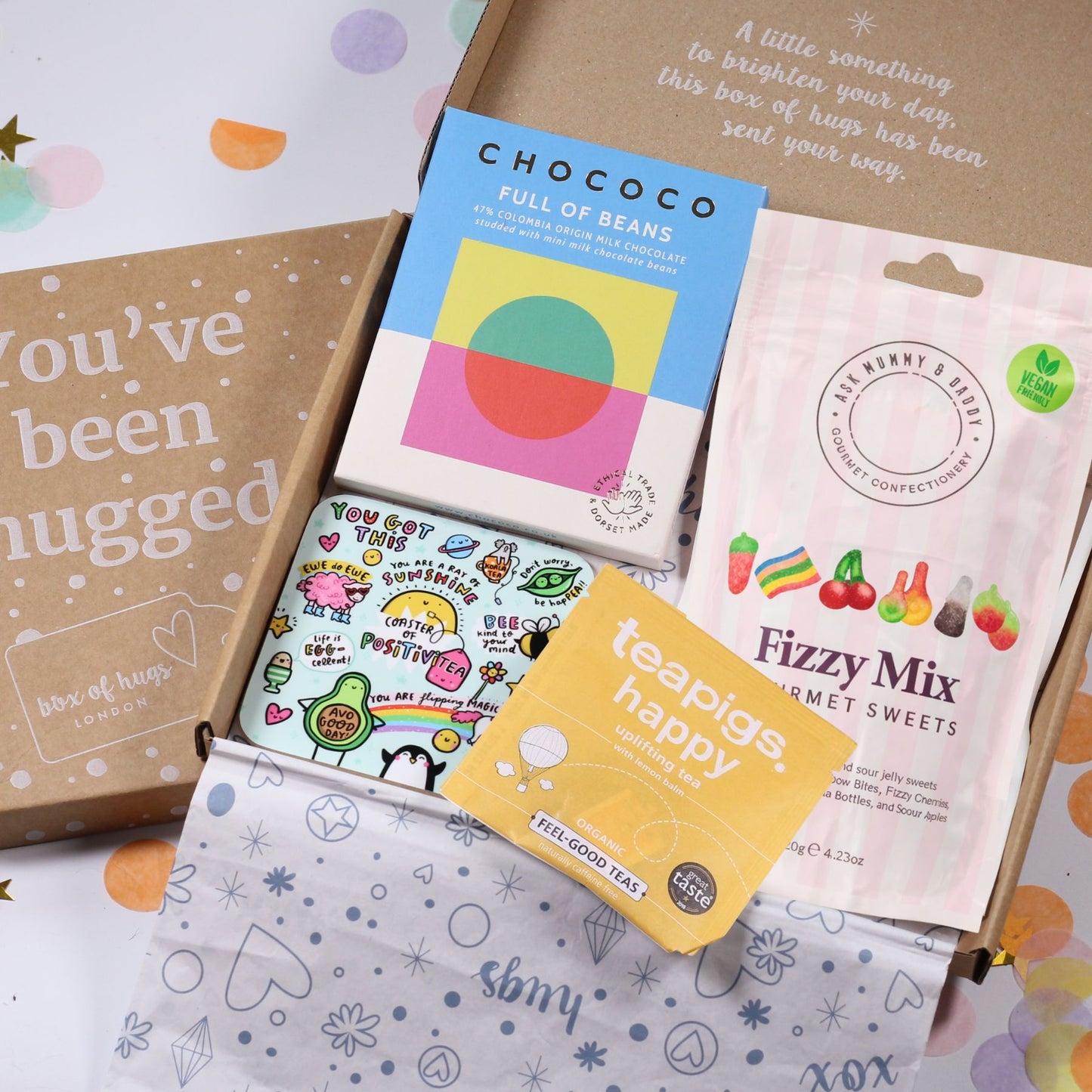 Letterbox Gift Box – Full of Beans Chocolate Cheer Up Gift