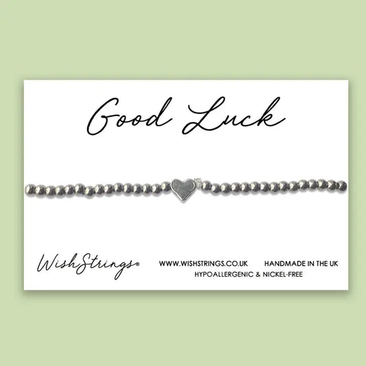 Good Luck - Heart Stretch Beaded Bracelet