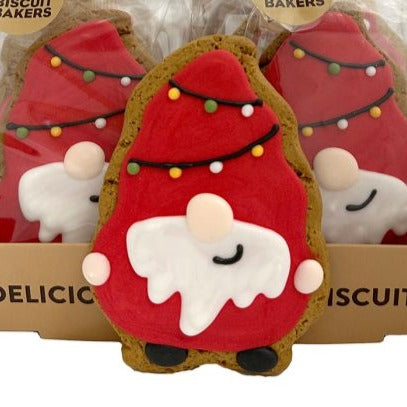 Iced 'Christmas Gonk' Gingerbread Biscuit