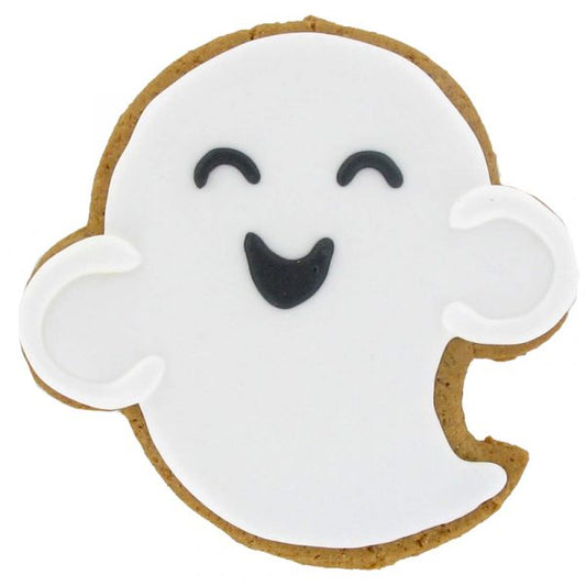 Iced Ghost Gingerbread Biscuit
