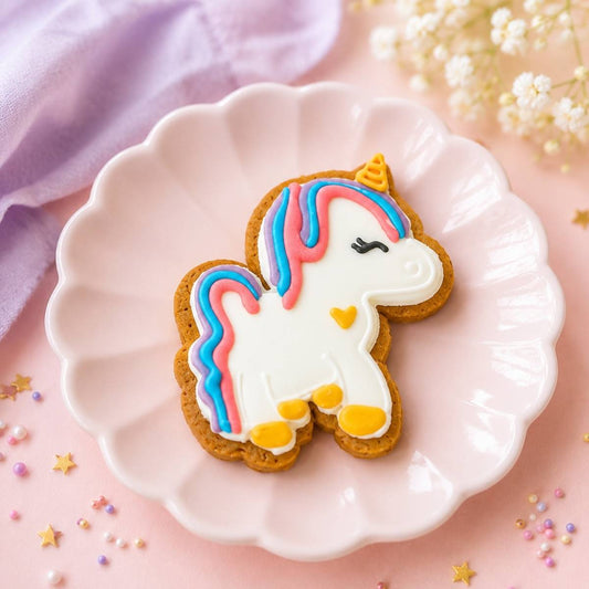 Iced Unicorn Gingerbread Biscuit