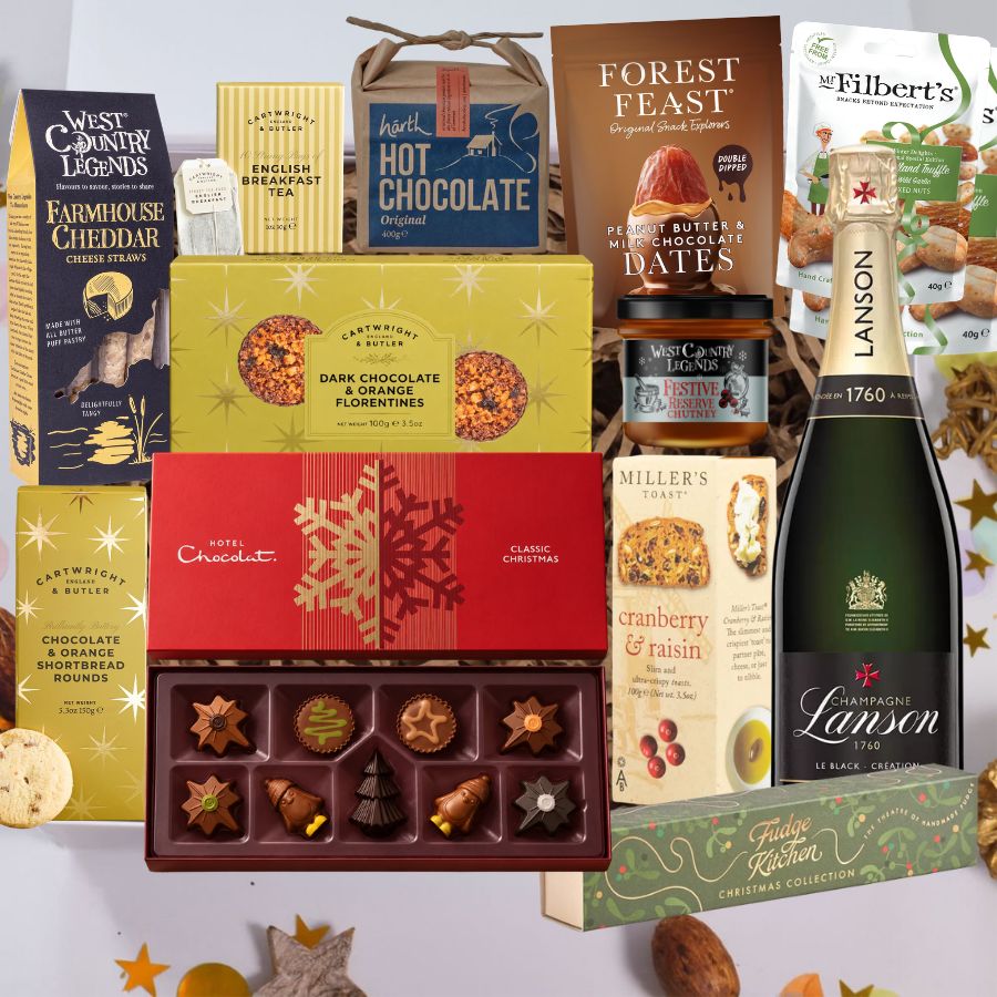 Luxury Christmas Champagne & Food Hamper