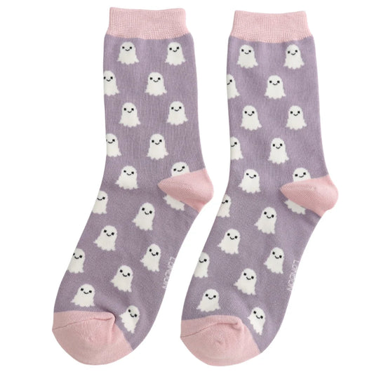 Miss Sparrow Friendly Ghosts Lavender- One Size (Size 4-7)