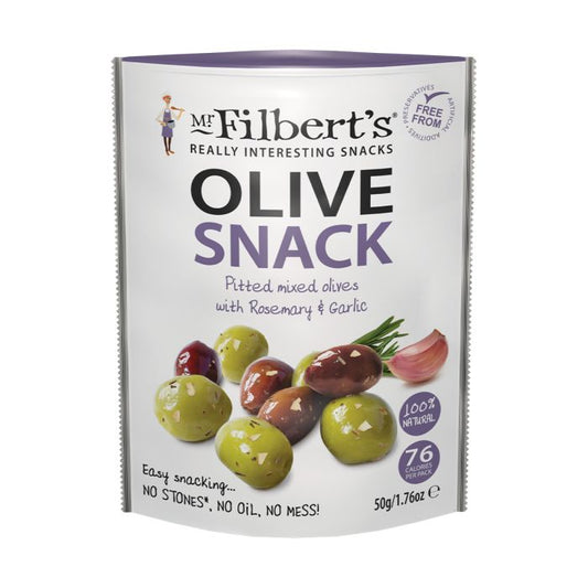 Mr Filbert's - Rosemary & Garlic Mixed Olives - 50g (Vegan Friendly)