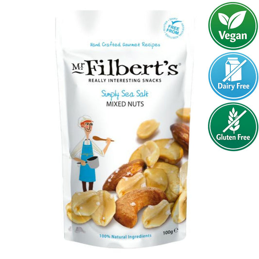 Mr Filbert's - Simply Sea Salt Mixed Nuts (Vegan Friendly/Dairy Free/Gluten Free)