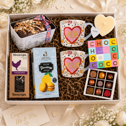 Mr & Mrs Wedding Congratulations Gift Box Hamper