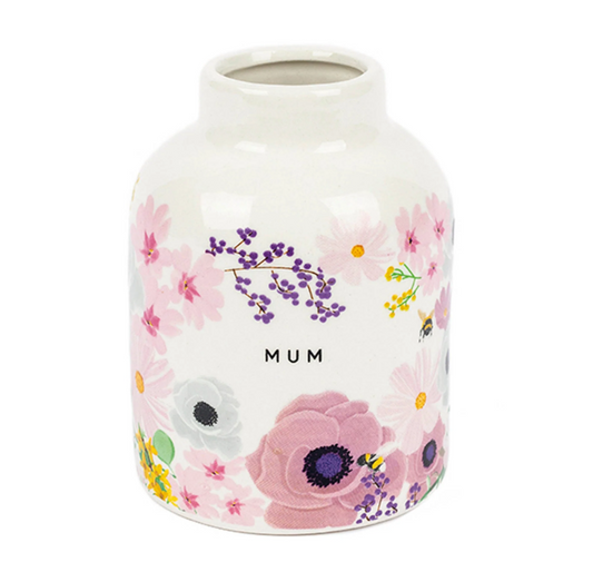 Ceramic 'Mum' Floral Bud Vase