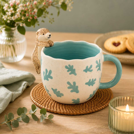 Peeking Otter Mug