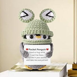 'Pocket Penguin' Positive Hug Crochet Penguin