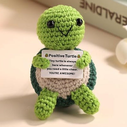 'Positive Turtle' Positive Crochet Turtle