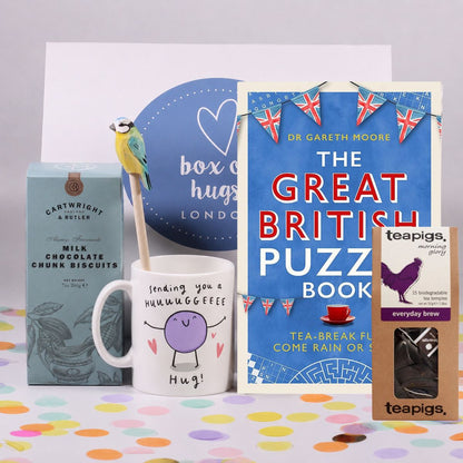 Puzzle Gift Box – British Puzzle Book & Treats Care Package