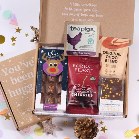 Reindeer Kisses and Cocoa Wishes Letterbox Box of Hugs