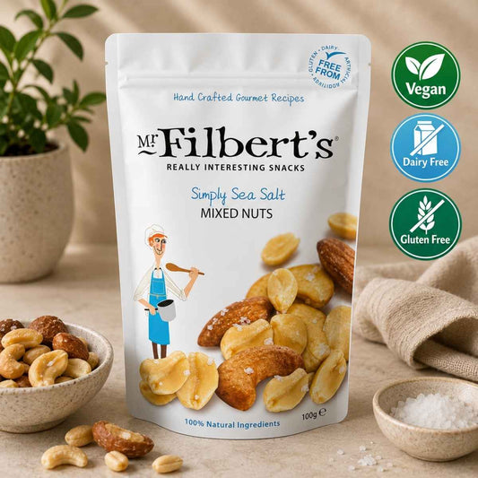 Mr Filbert's - Simply Sea Salt Mixed Nuts (Vegan Friendly/Dairy Free/Gluten Free)