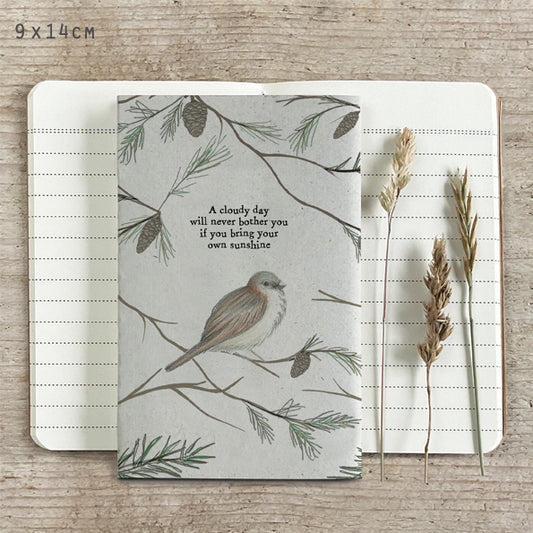 'Small '..Bring Your Own Sunshine' Lined Notebook
