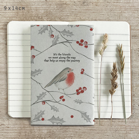 'Small 'It's The Friends We Meet Along The Way...' Lined Notebook