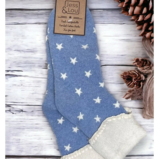 Star Cosy Cuff Socks
