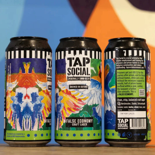 1 x Can Tap Social - False Economy 4.8% Lager 440ml