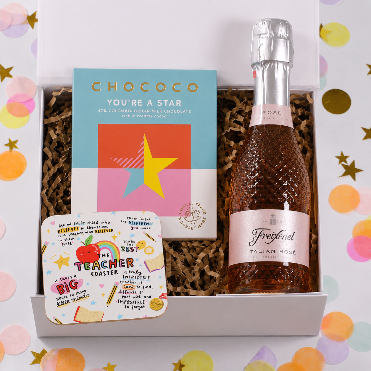 Thank You Teacher Chocolate and Prosecco Mini Box of Hugs