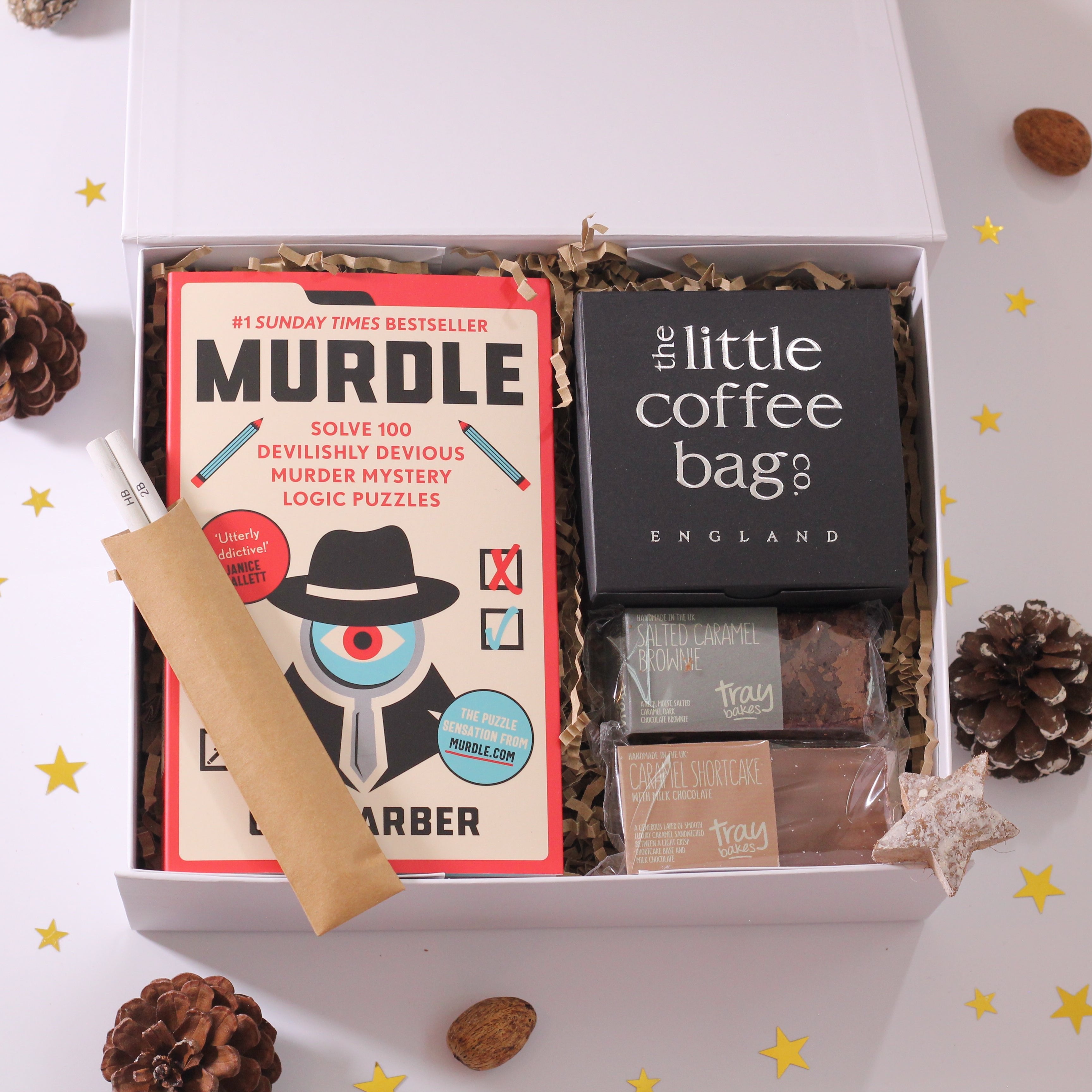 Puzzle Gift Box | Book, Coffee & Treats Care Package UK | Box of