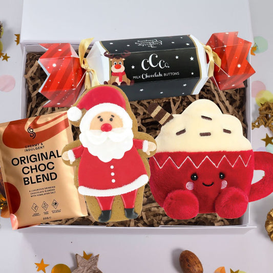 The Santa And Hot Chocolate Mini Box of Hugs