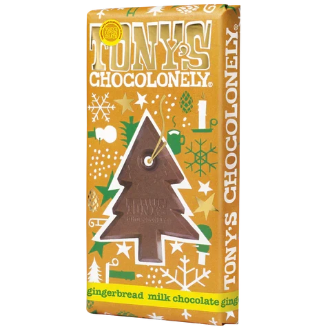 Tony's Chocolonely Milk Chocolate Gingerbread Bar