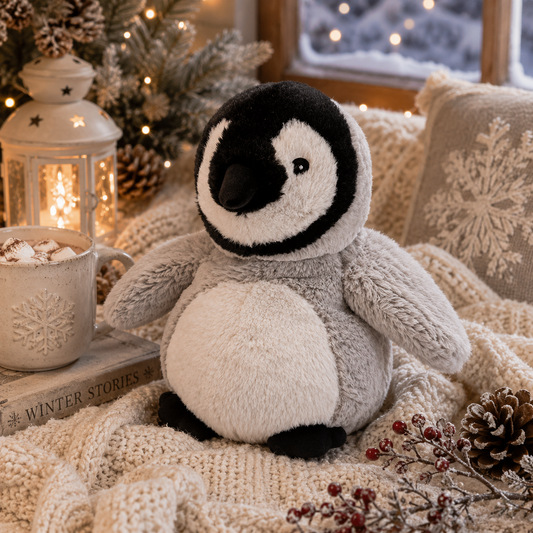 Warmies® 9" Baby Penguin - Fully Microwaveable With Relaxing Lavender Scent