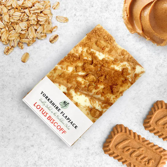 Yorkshire Flapjack Caramelized Lotus Biscoff Biscuit Flapjack