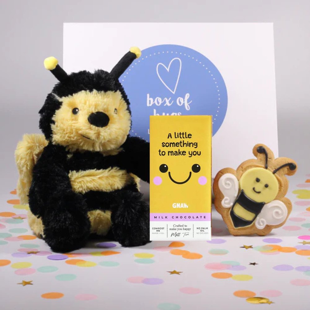 A Cute Bumble Bee Hug In A Box