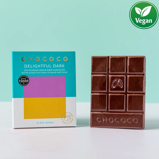 72% Ecuador Dark Chocolate - Delightful Dark (Vegan Friendly)