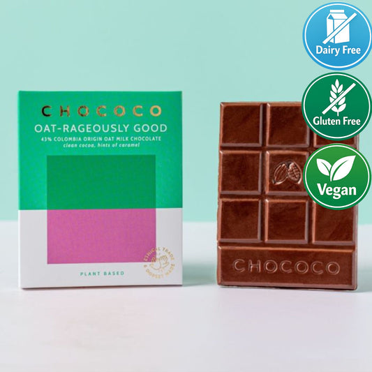 Oat-rageously Good 43% Colombia Origin Oat M!lk Chocolate Bar (Vegan Friendly)
