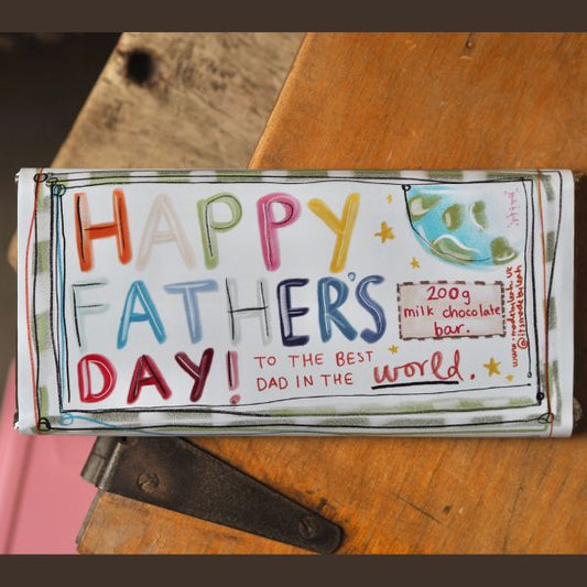 Happy Father’s Day Belgian Milk XL Chocolate Bar – 200g