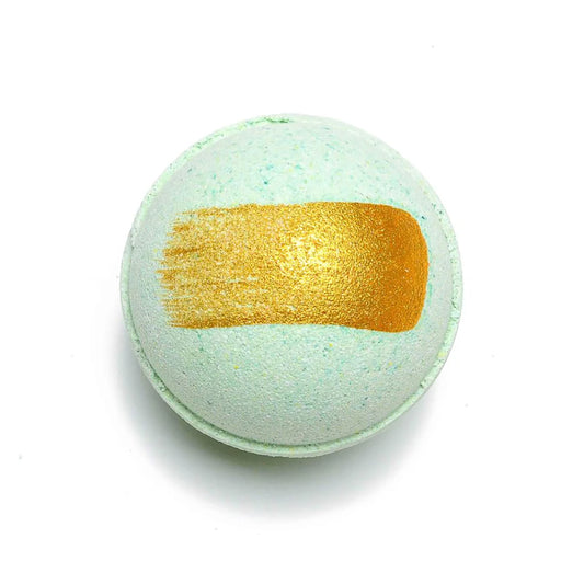 Green and Gold Midwinter Mist Bath Bomb