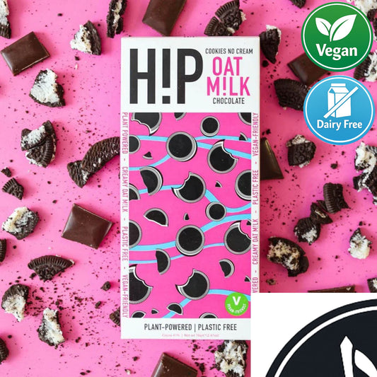 H!P Cookies No Cream Oat Milk Chocolate Bar (Vegan Friendly)