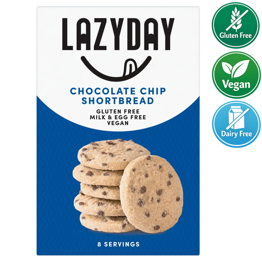 Vegan Chocolate Chip Shortbread - Gluten Free - Milk and Egg Free - Vegan
