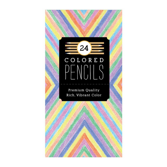24 Coloured Pencils Set