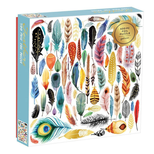 Feathers 500 Piece Foil Jigsaw Puzzle