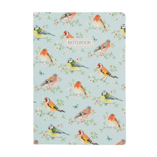 Garden Birds Notebook - Plain Pages