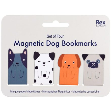 Magnetic Dog Bookmarks (set Of 4)