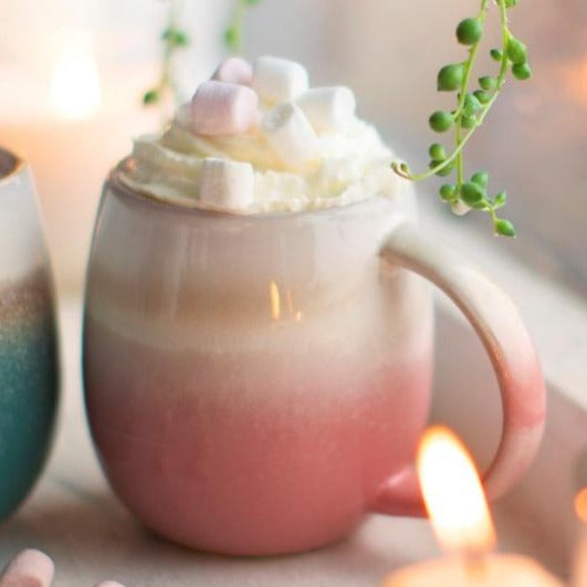 Pink Dip Glazed Ombre Mug