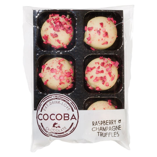 Cocoba Raspberry & Champagne Truffles