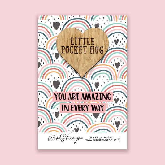 'You are Amazing' - Pocket Hug - Keepsake Pocket Token